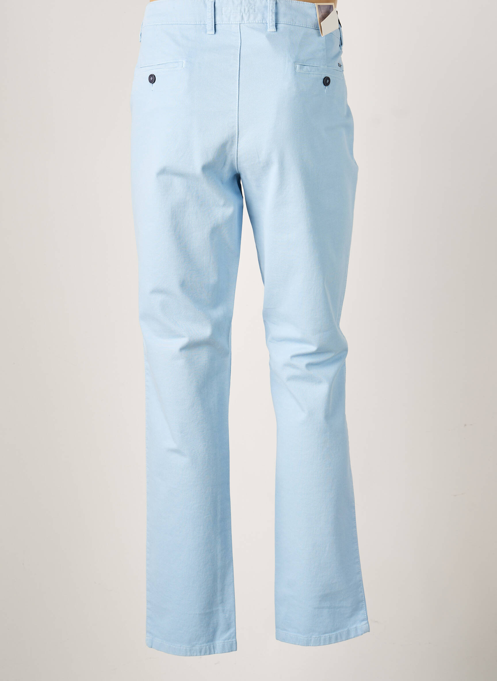 Pantalon chino stretch taille normale bleu LCDN homme