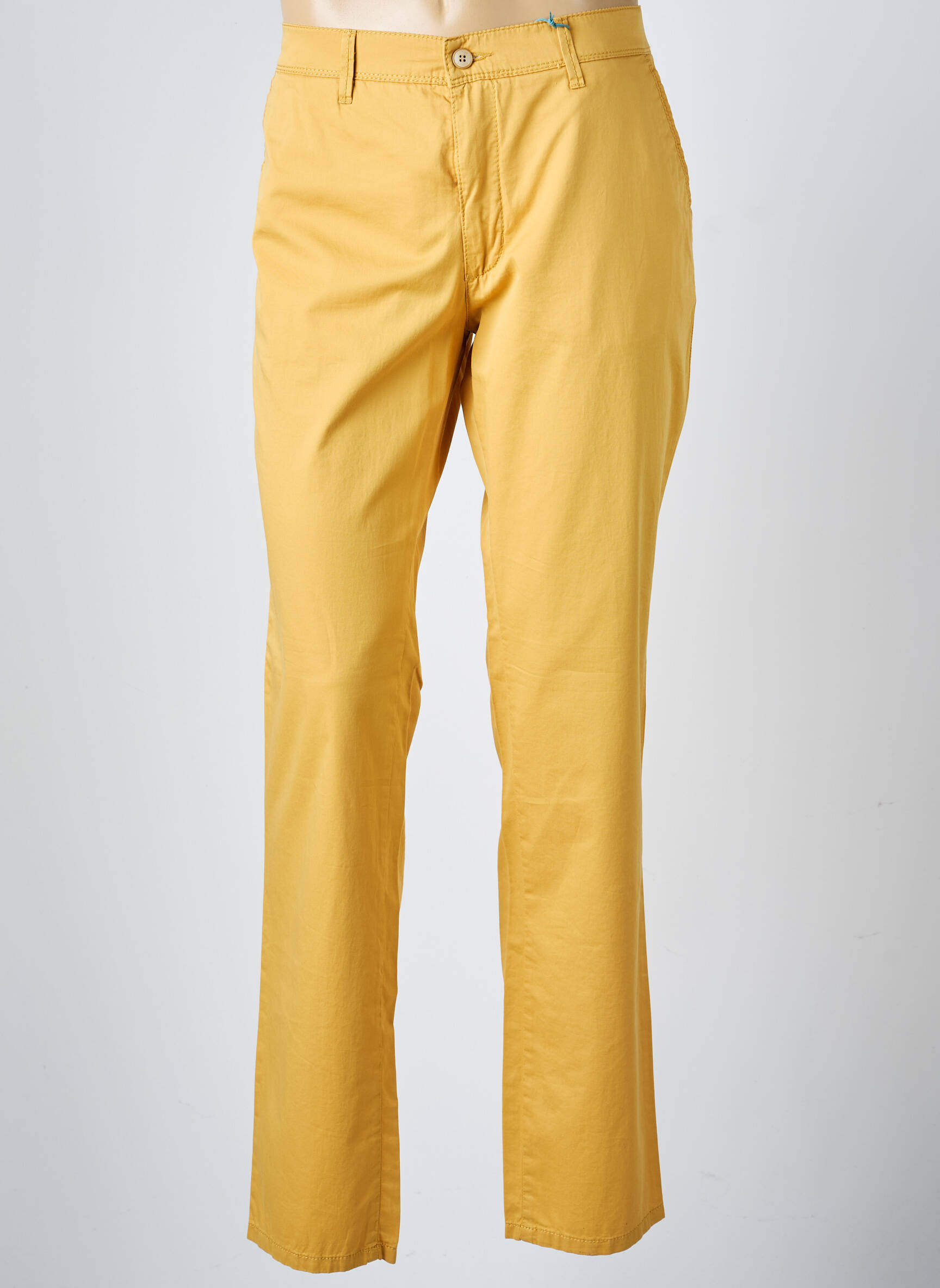 Pantalon chino stretch taille normale jaune PIONEER homme