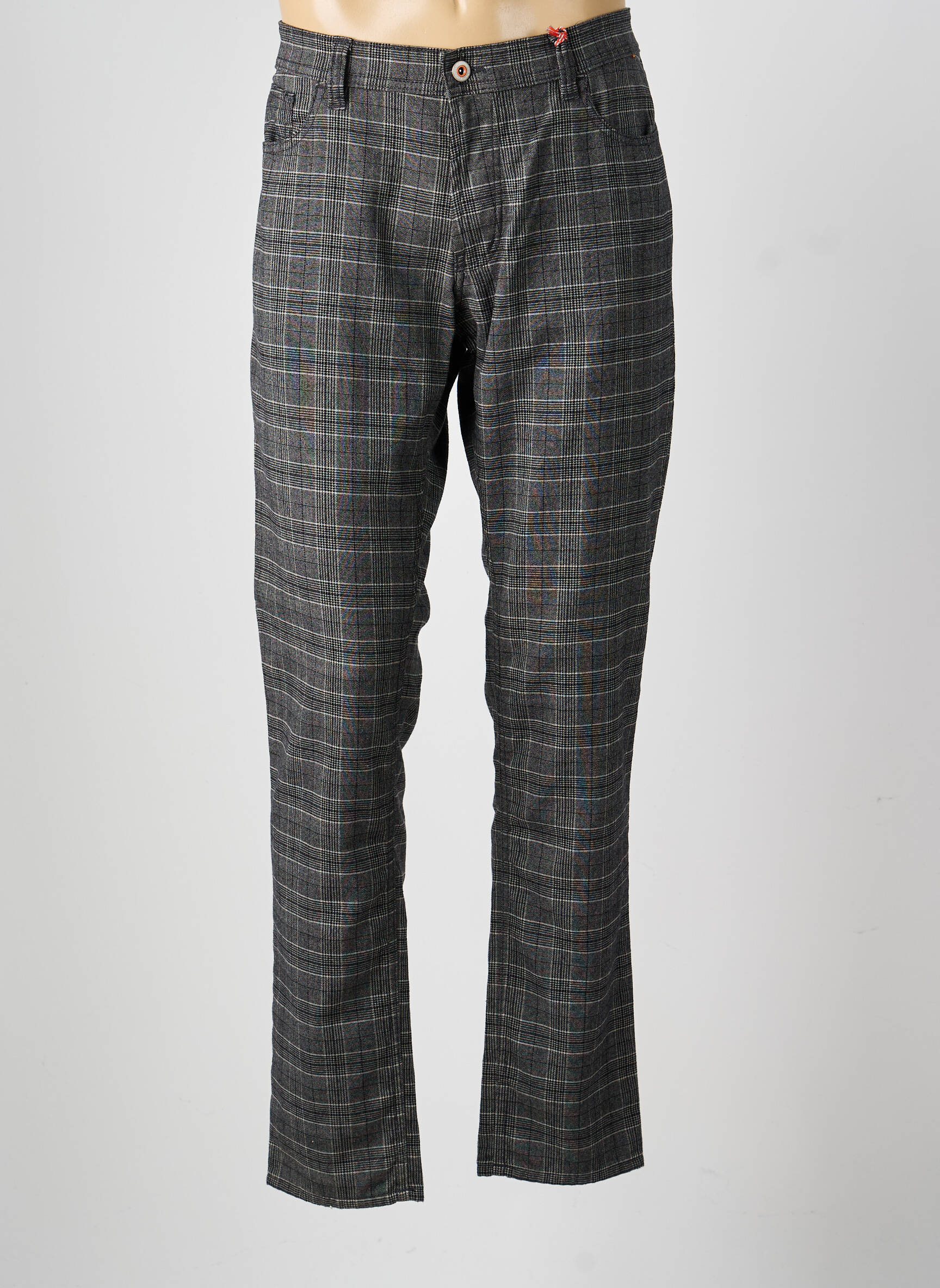 Pantalon chino stretch taille normale gris HATTRIC homme