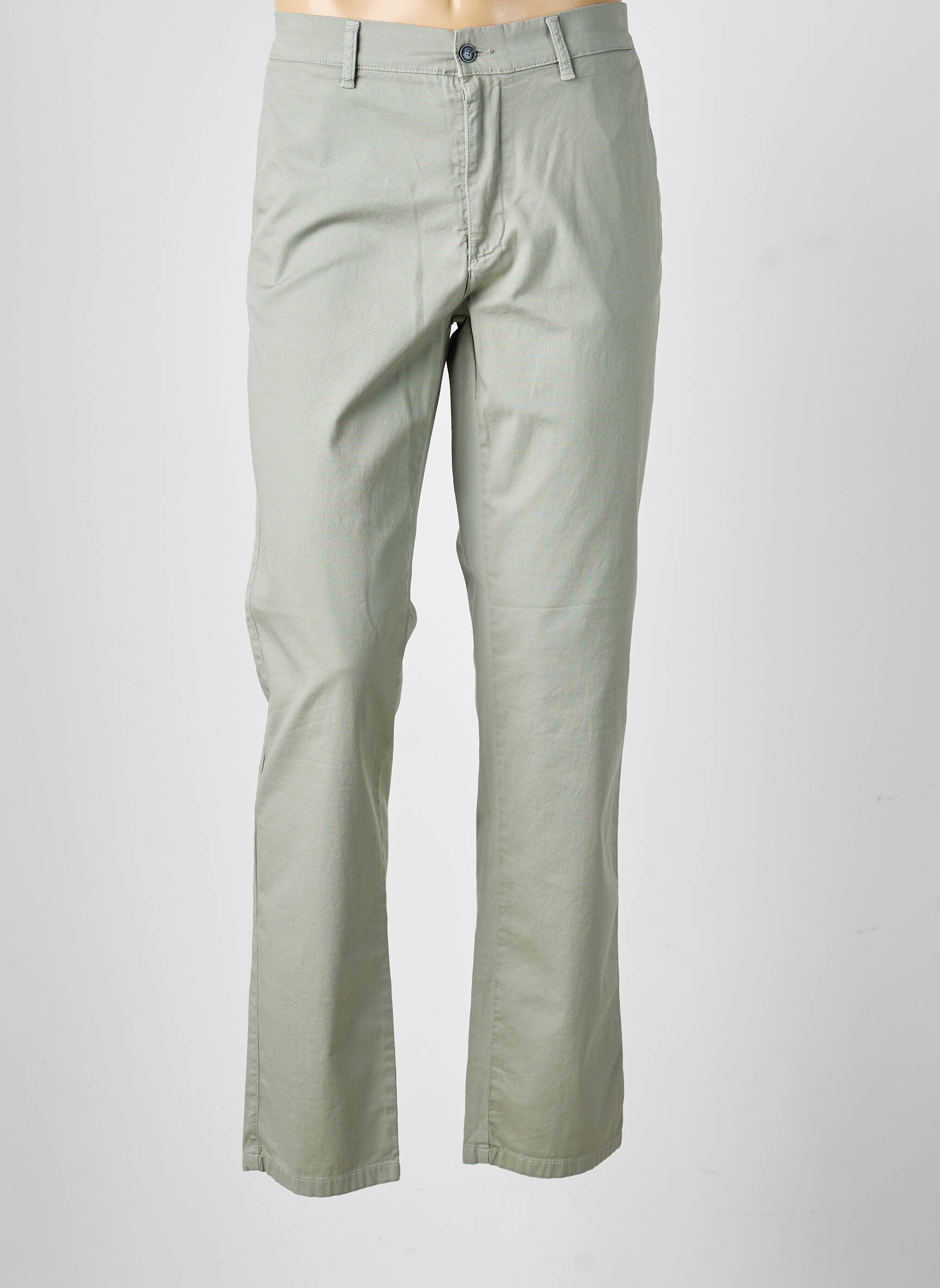 Pantalon chino stretch taille normale vert LCDN homme