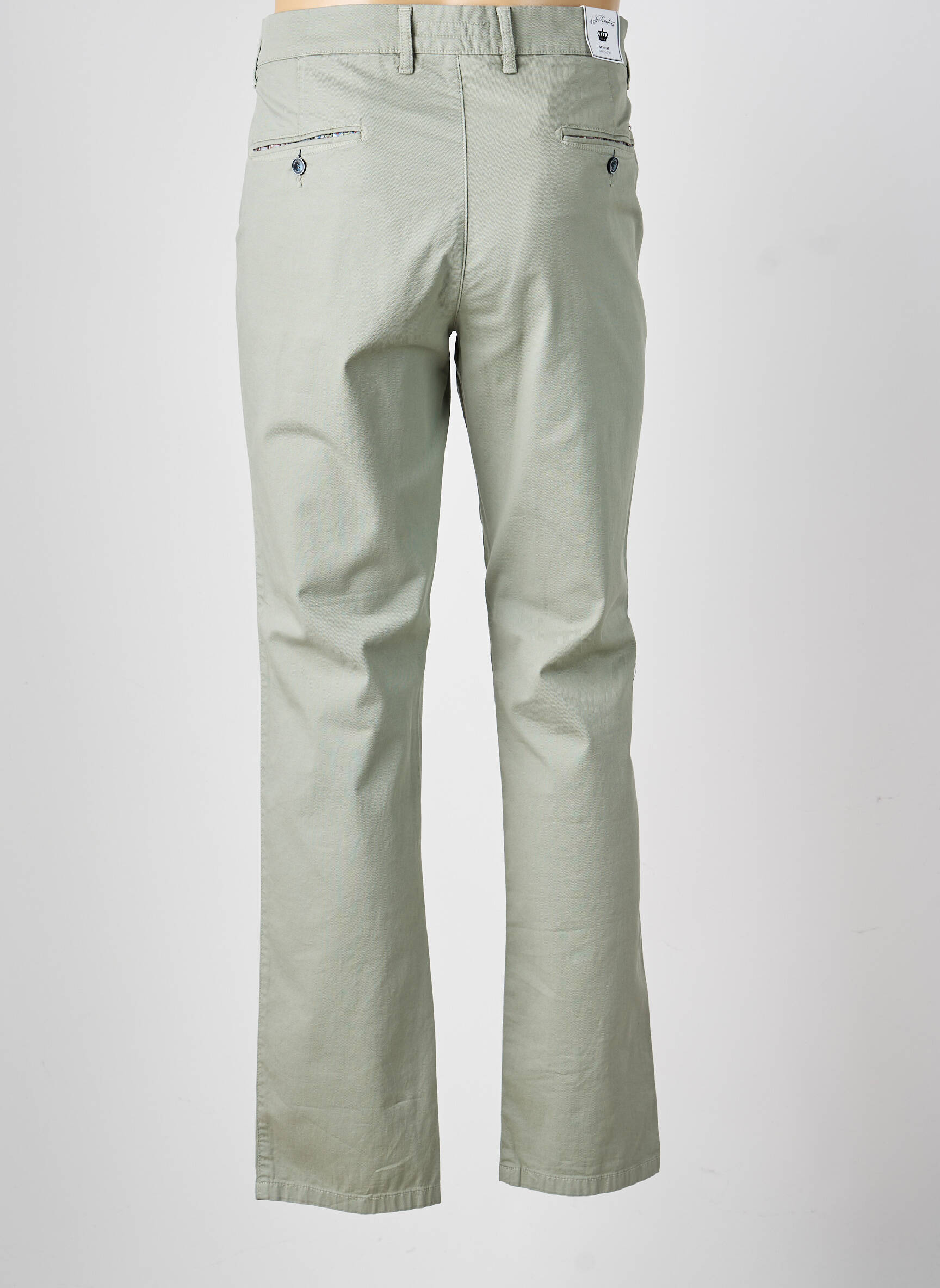 Pantalon chino stretch taille normale vert LCDN homme