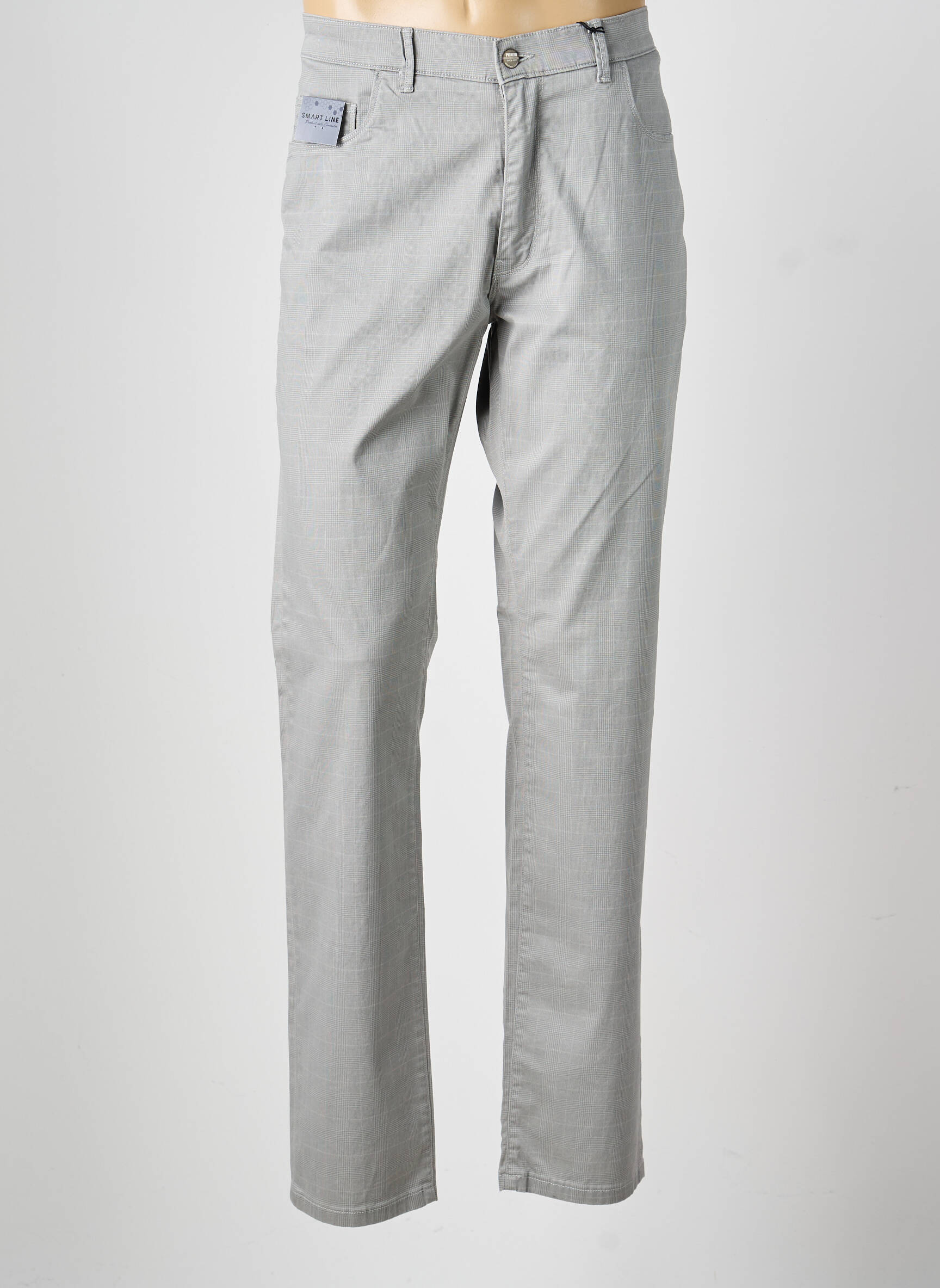 Pantalon chino stretch taille normale gris PIONEER homme