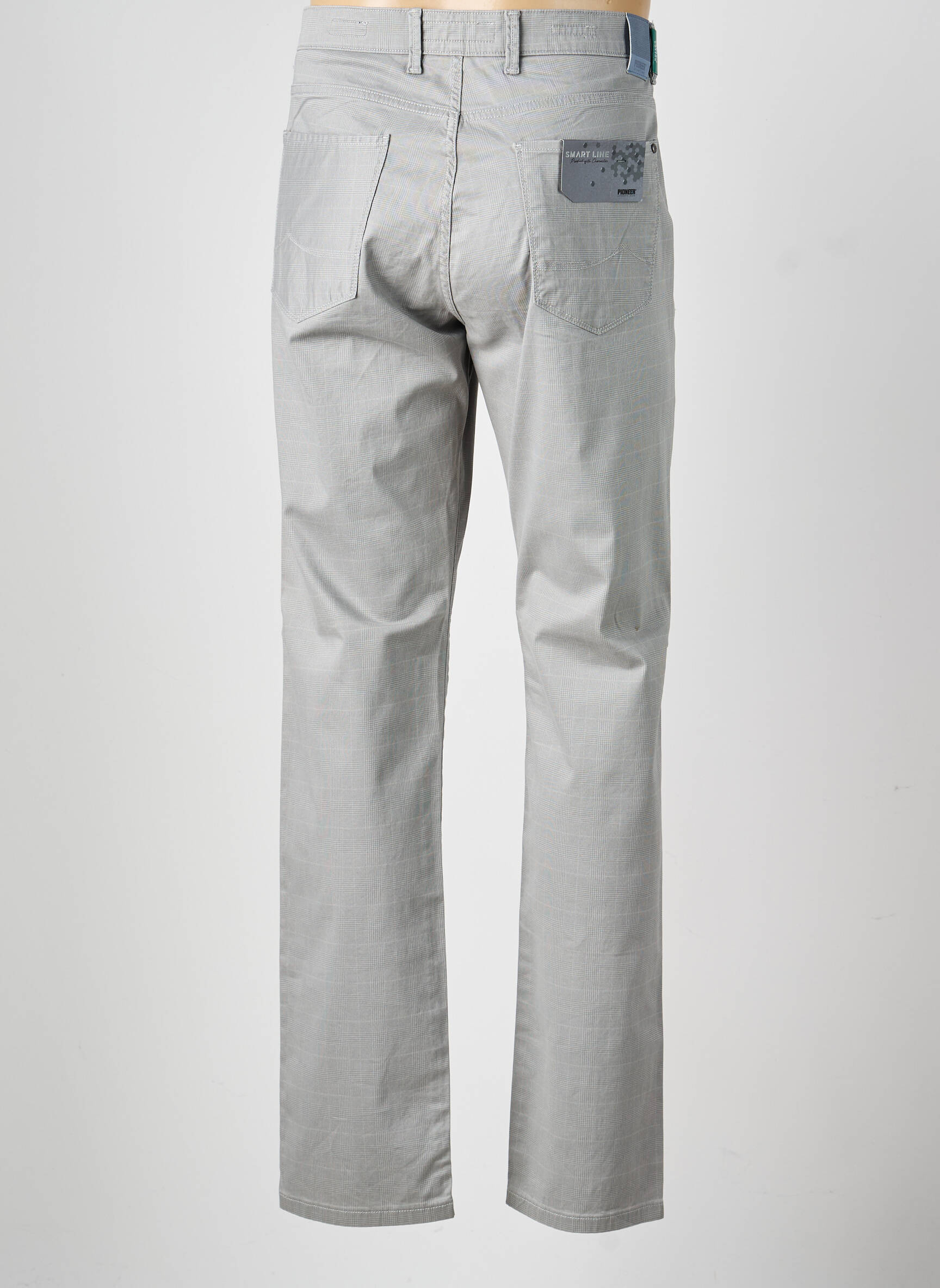 Pantalon chino stretch taille normale gris PIONEER homme