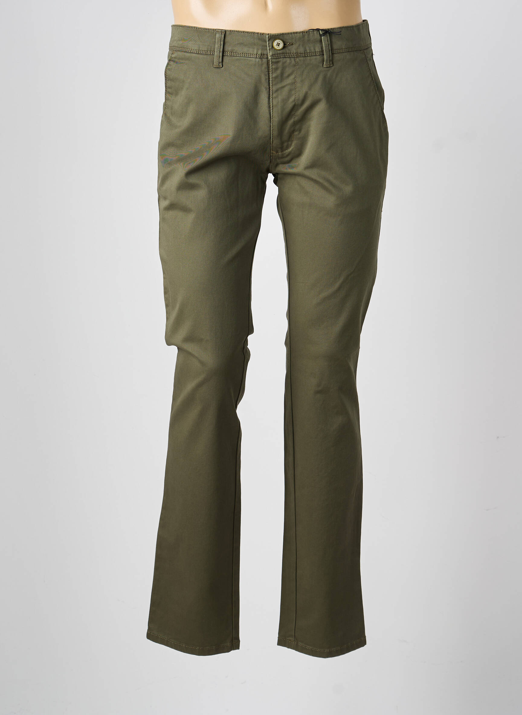 Pantalon chino stretch taille normale vert PIONEER homme