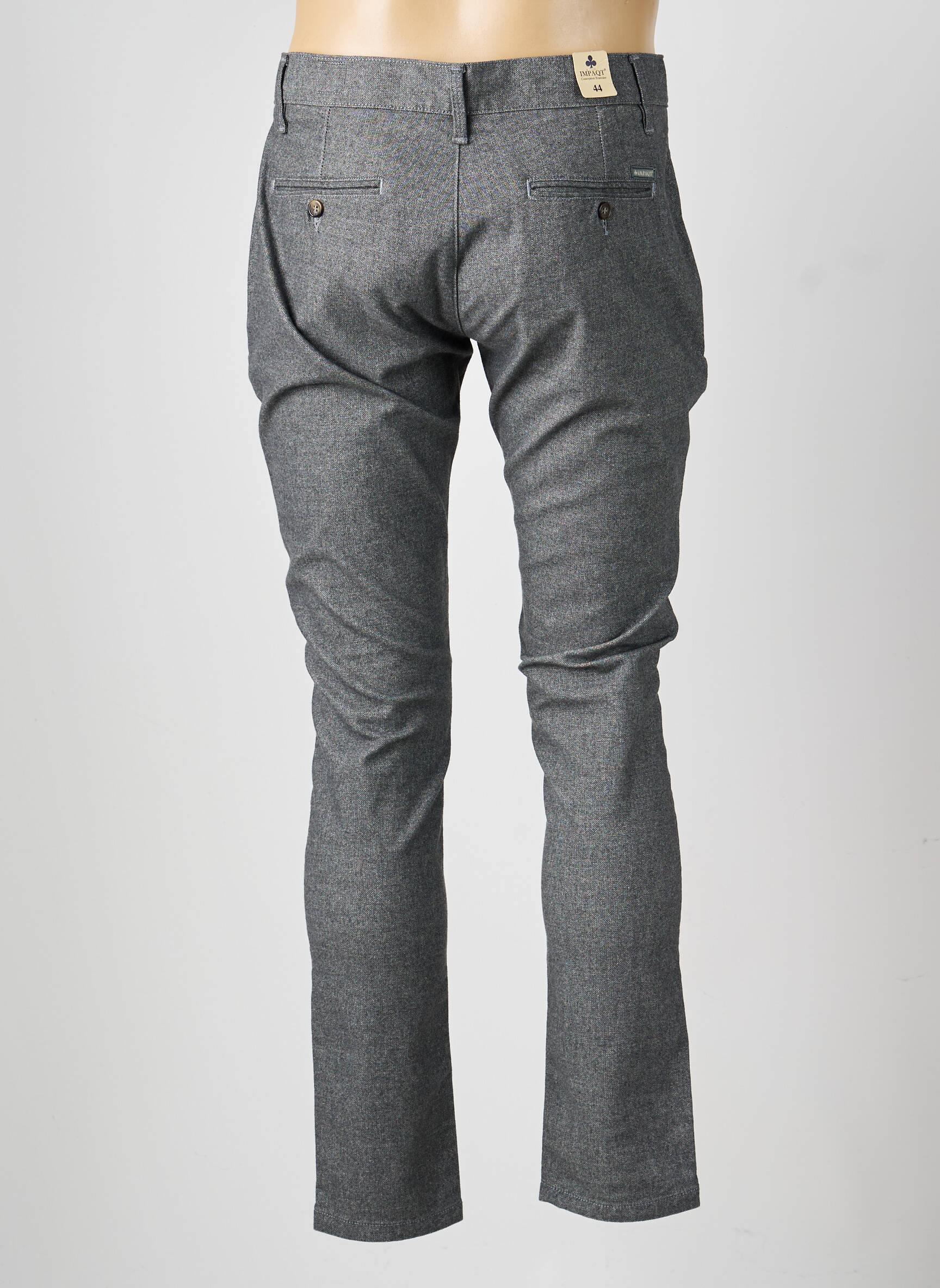 Pantalon chino stretch taille normale gris IMPAQT homme