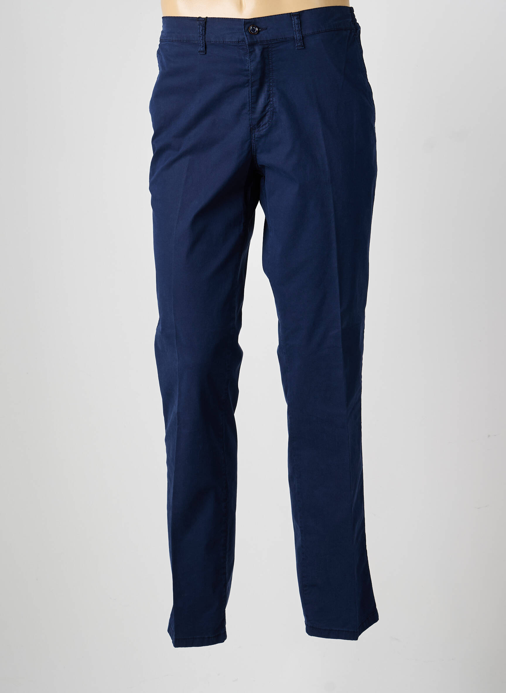 Pantalon chino stretch taille normale bleu LCDN homme