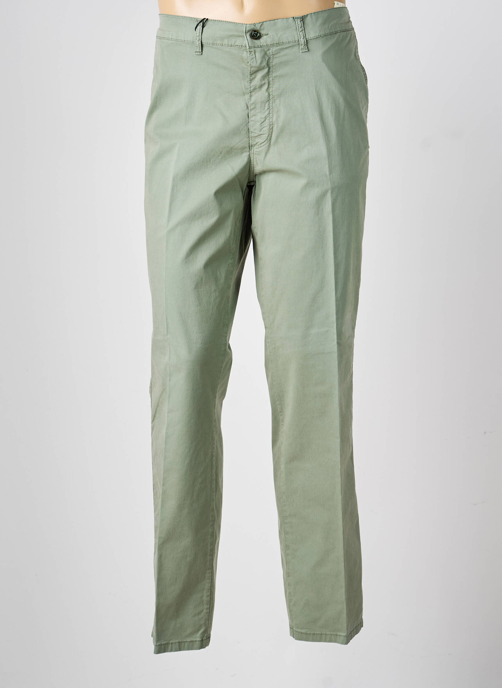 Pantalon chino stretch taille normale vert LCDN homme