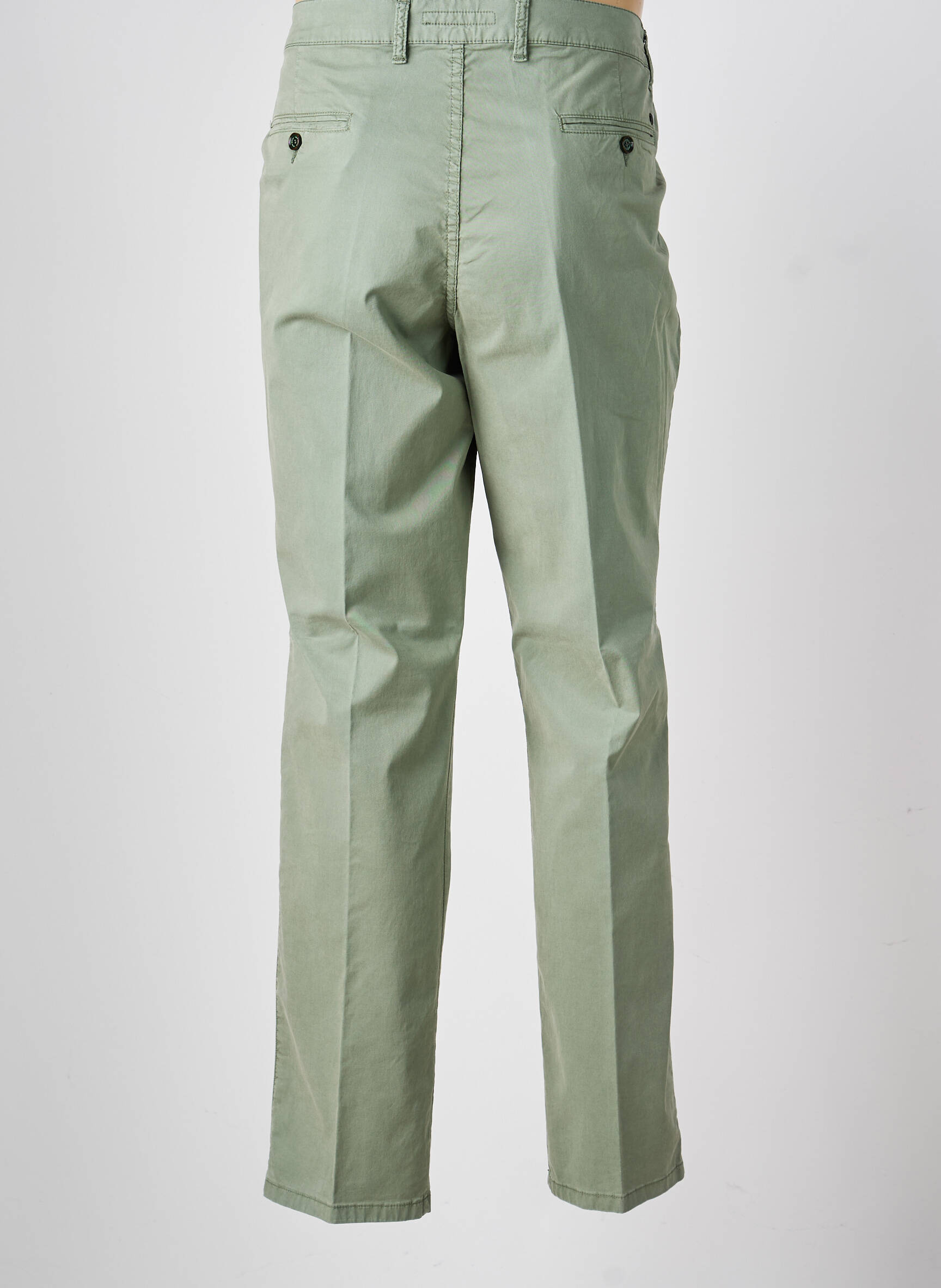 Pantalon chino stretch taille normale vert LCDN homme