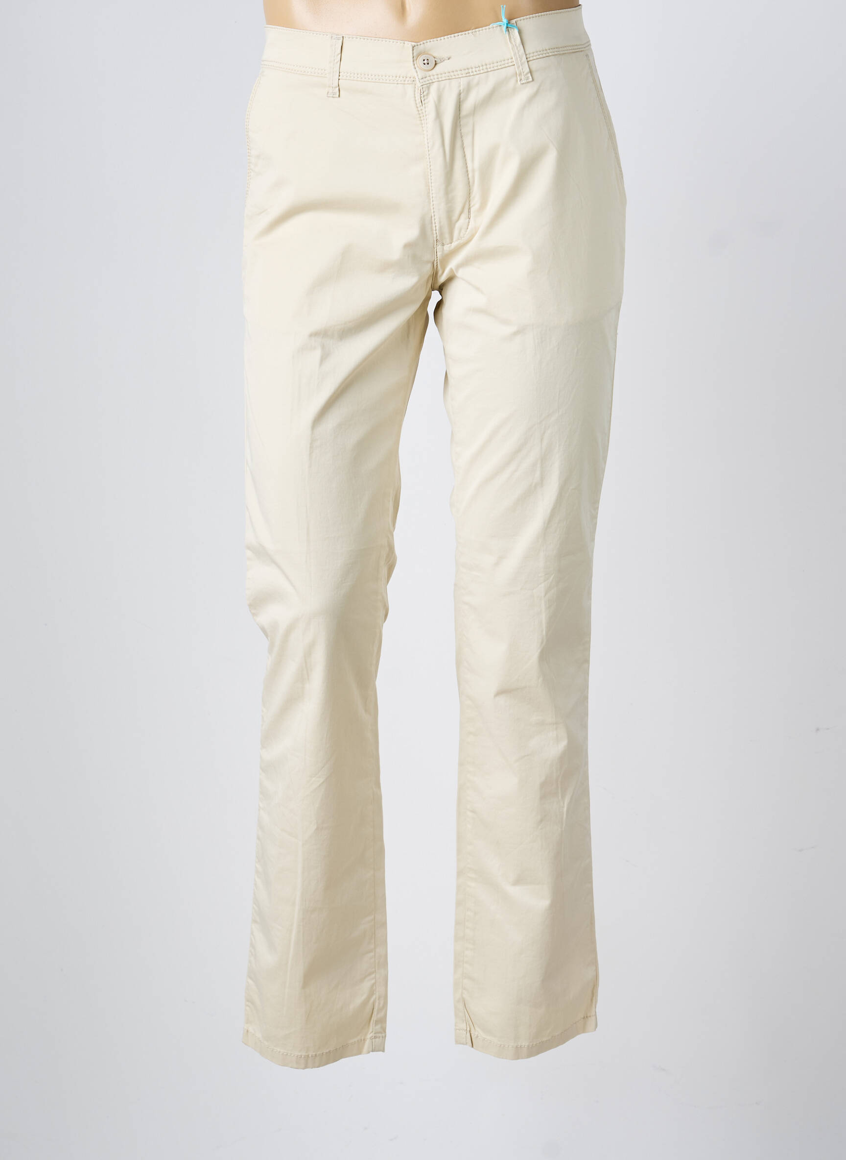 Pantalon chino stretch taille normale beige PIONEER homme
