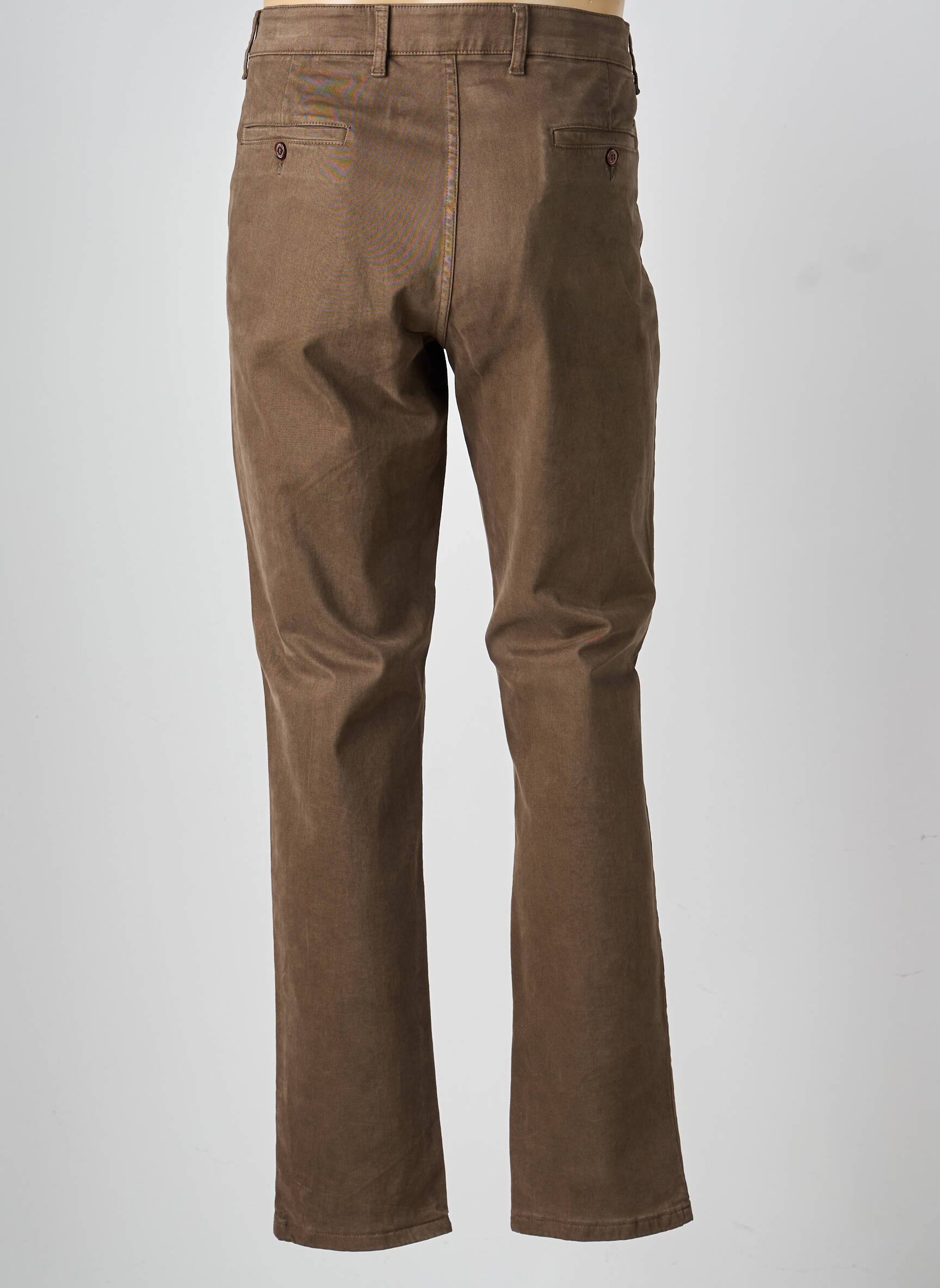 Pantalon droit stretch taille normale marron LCDN homme