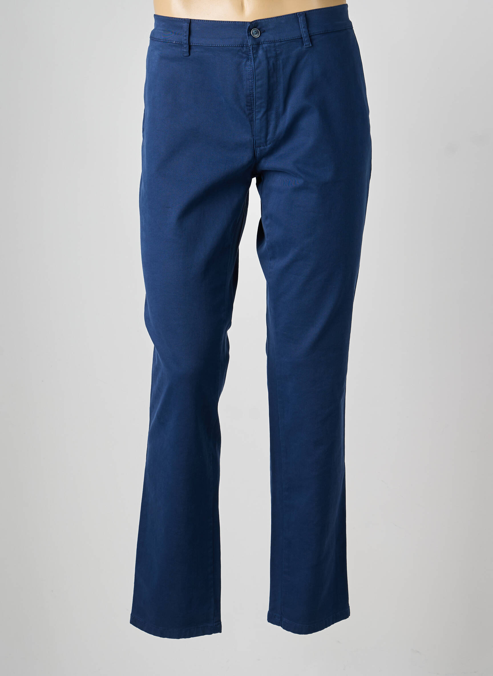 Pantalon chino stretch taille normale bleu LCDN homme