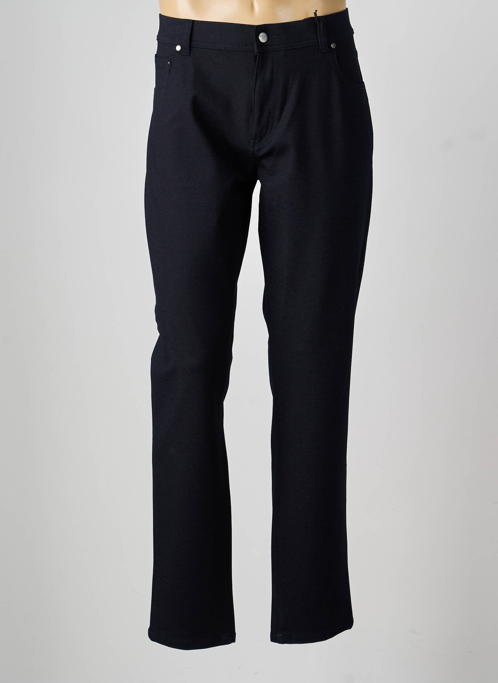 Pantalon droit stretch taille normale bleu IMPAQT homme