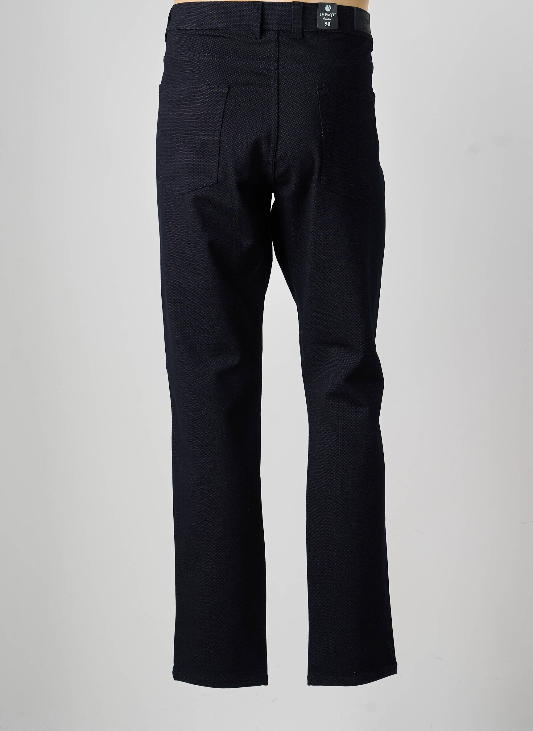 Pantalon droit stretch taille normale bleu IMPAQT homme