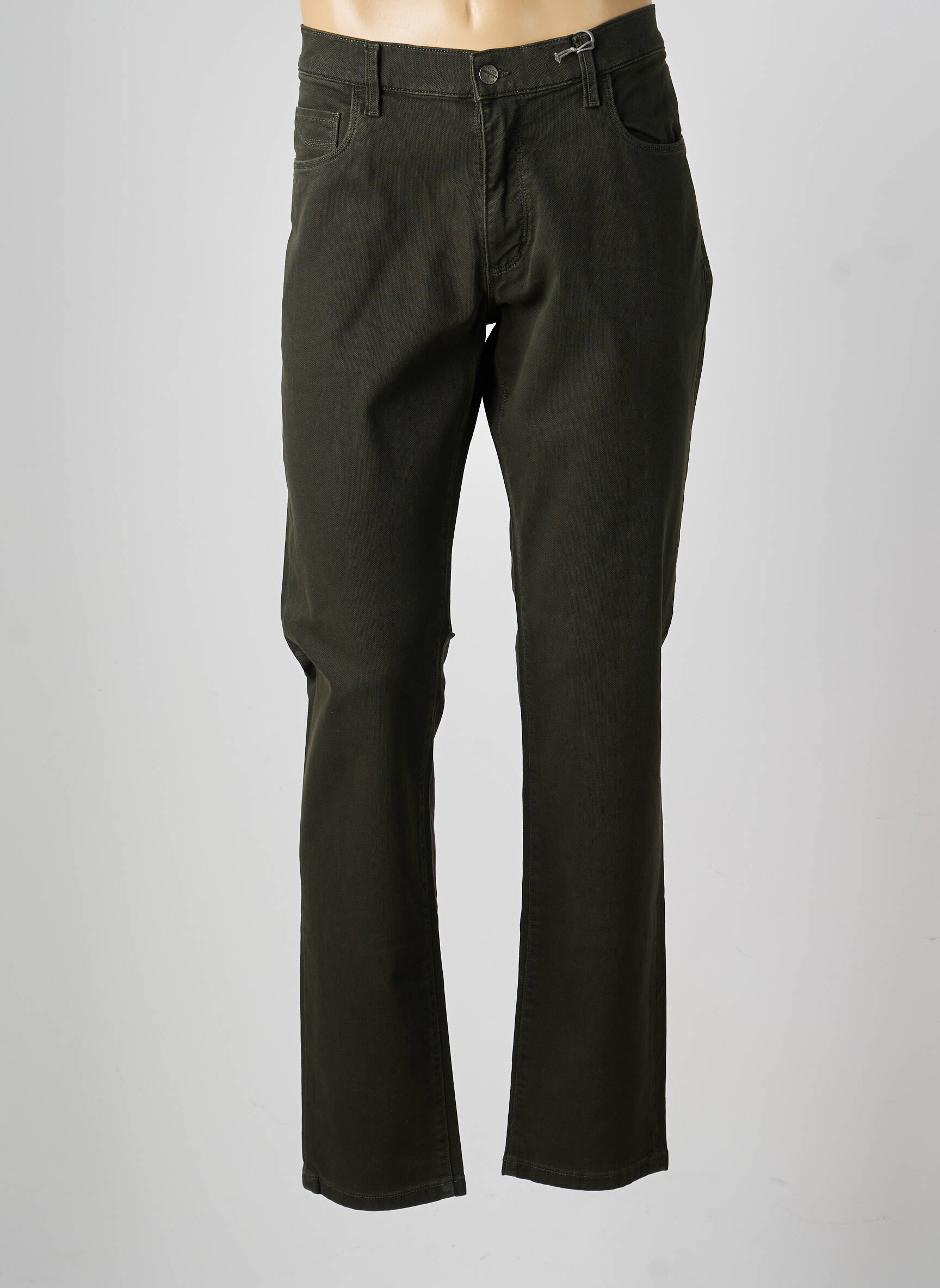 Pantalon droit stretch taille normale vert PIONEER homme