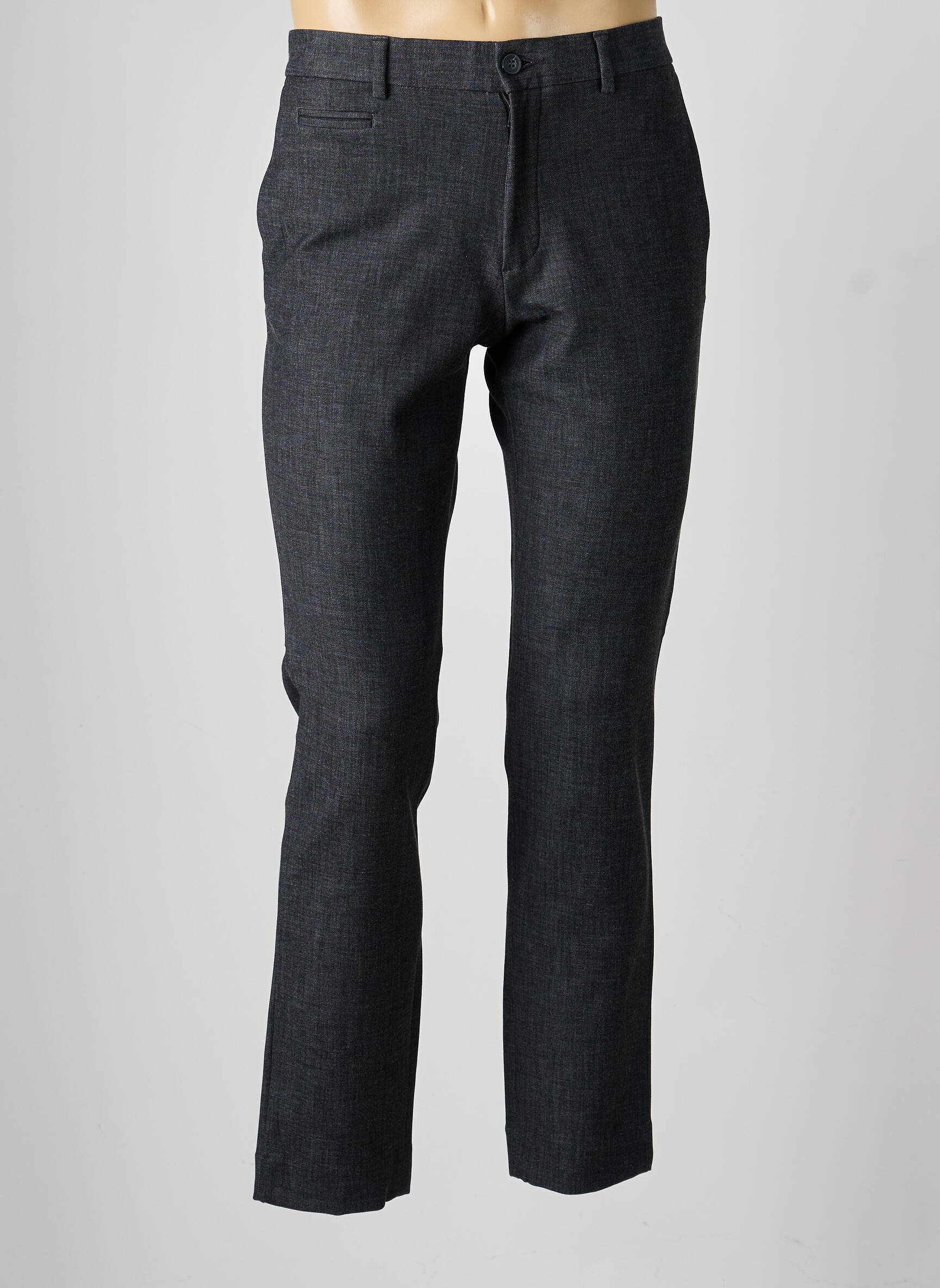 Pantalon chino stretch taille normale gris LCDN homme