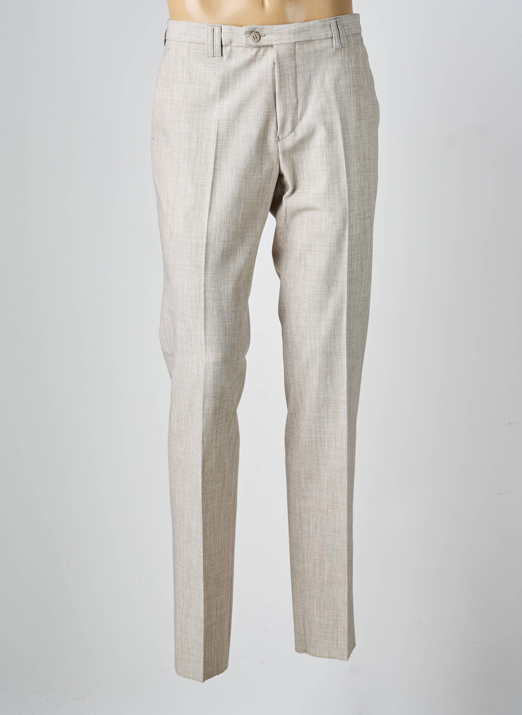 Pantalon slim stretch taille normale beige GIANNI MARCO homme