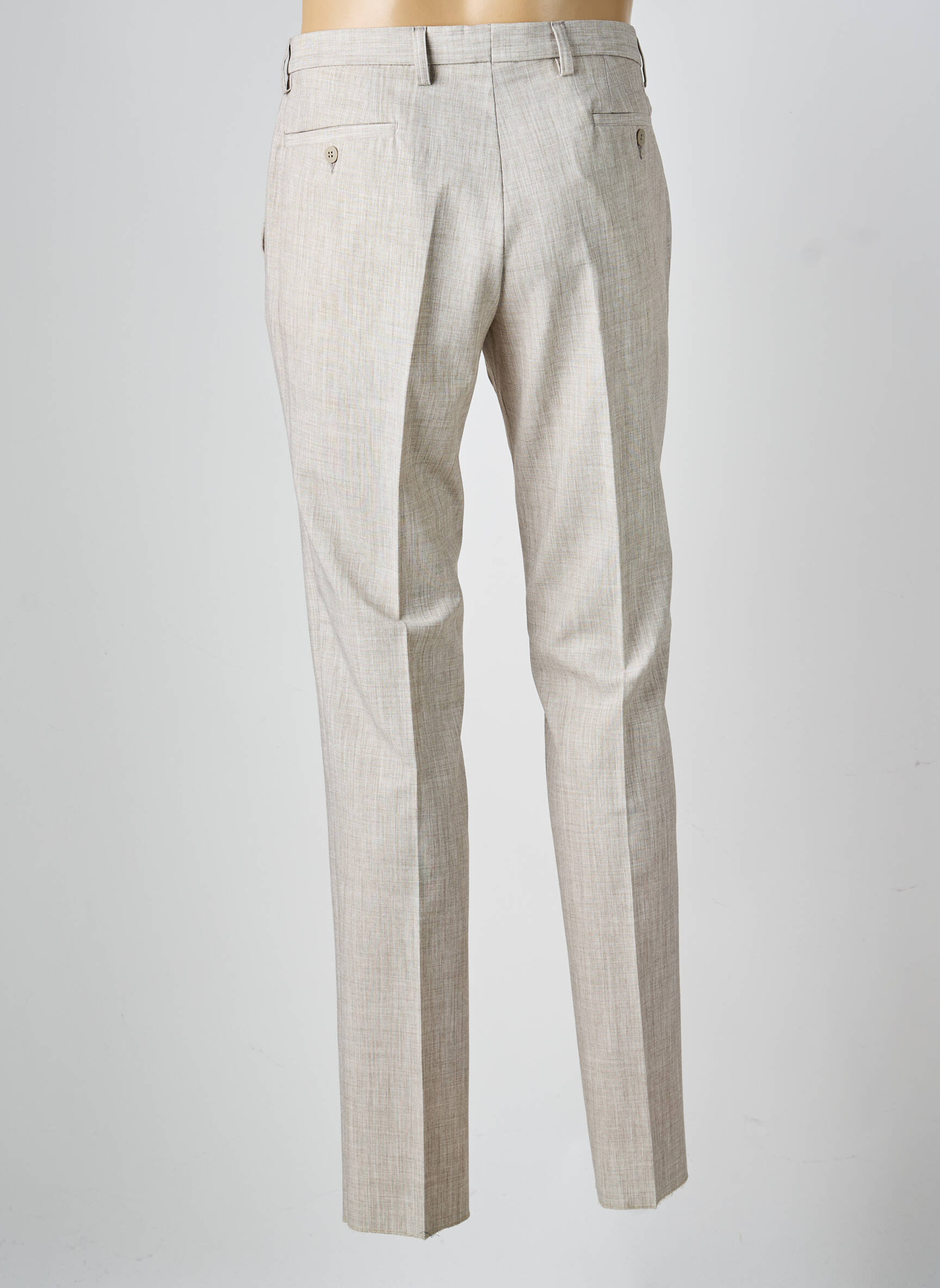 Pantalon slim stretch taille normale beige GIANNI MARCO homme