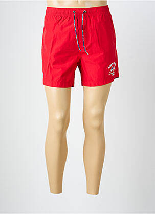 Short de bain effet matière satinée rouge NORTH SAILS homme