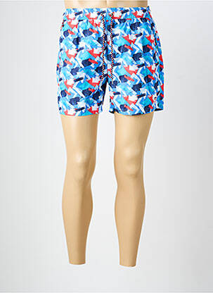 Short de bain imprimé fantaisie bleu DARIO BELTRAN homme