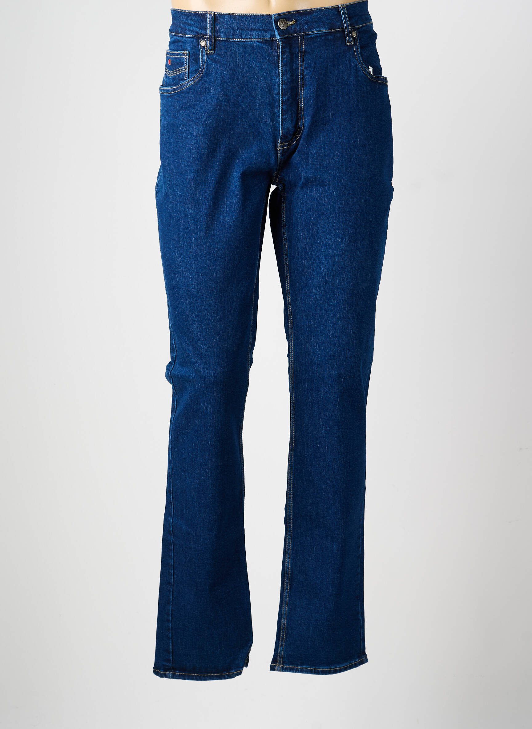 Jeans coupe slim stretch taille normale bleu LCDN homme