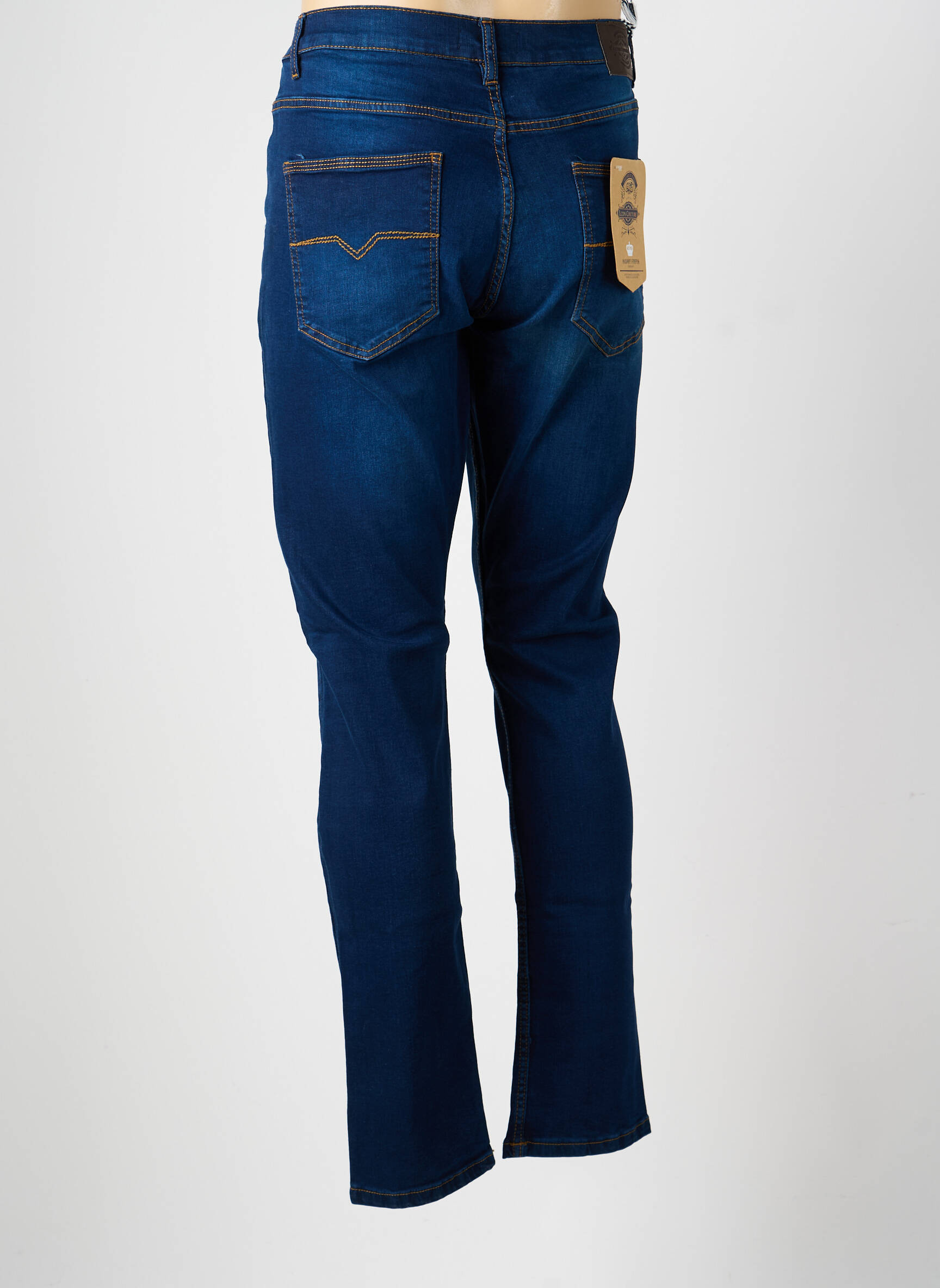 Jeans coupe slim stretch taille normale bleu LCDN homme