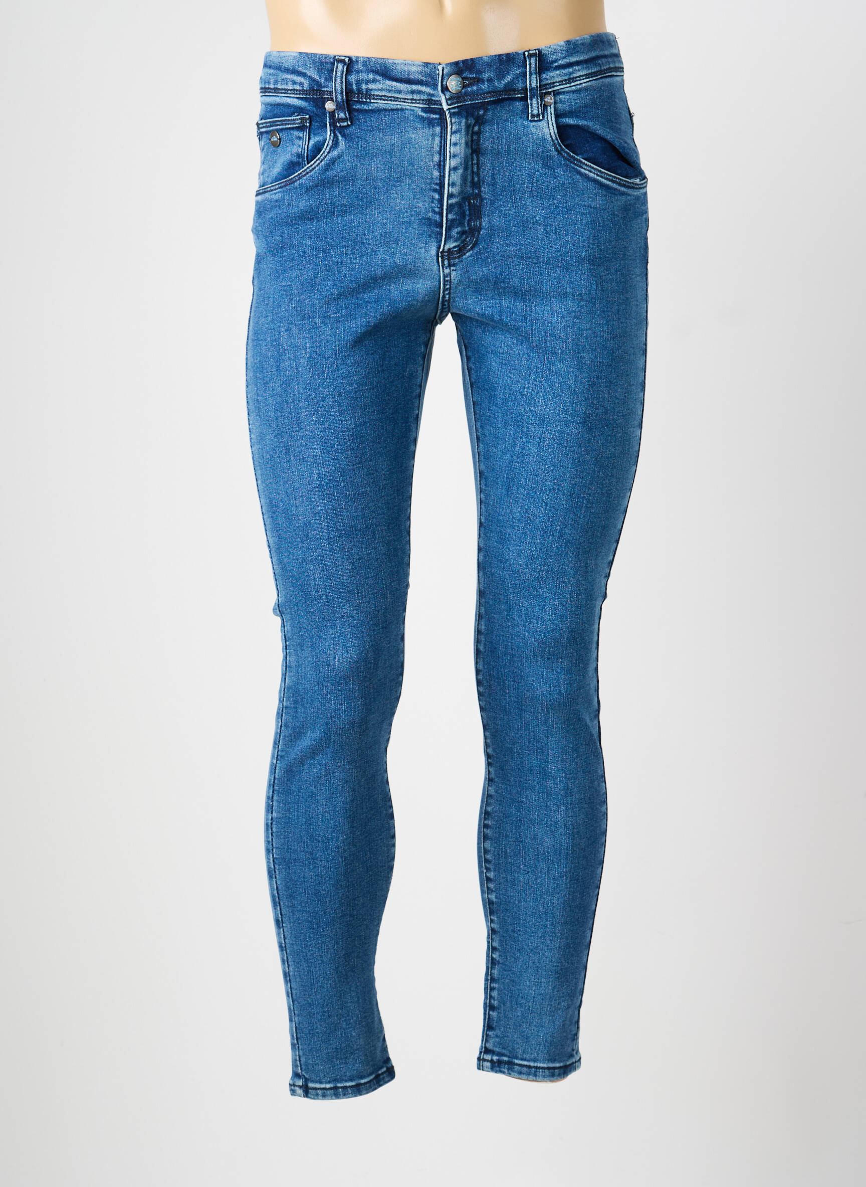 Jeans skinny stretch taille normale bleu RED WAVE BY NALO homme