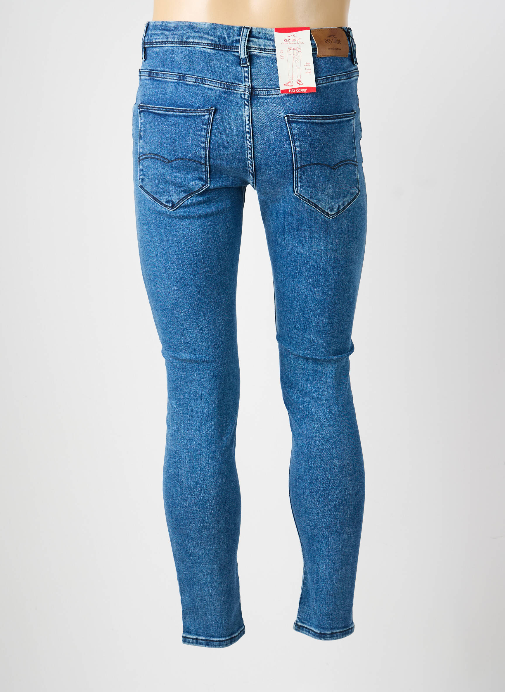 Jeans skinny stretch taille normale bleu RED WAVE BY NALO homme