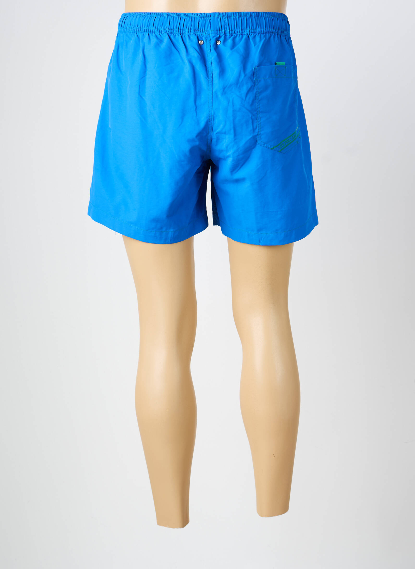 Short de bain effet matière satinée bleu U.S. POLO ASSN homme