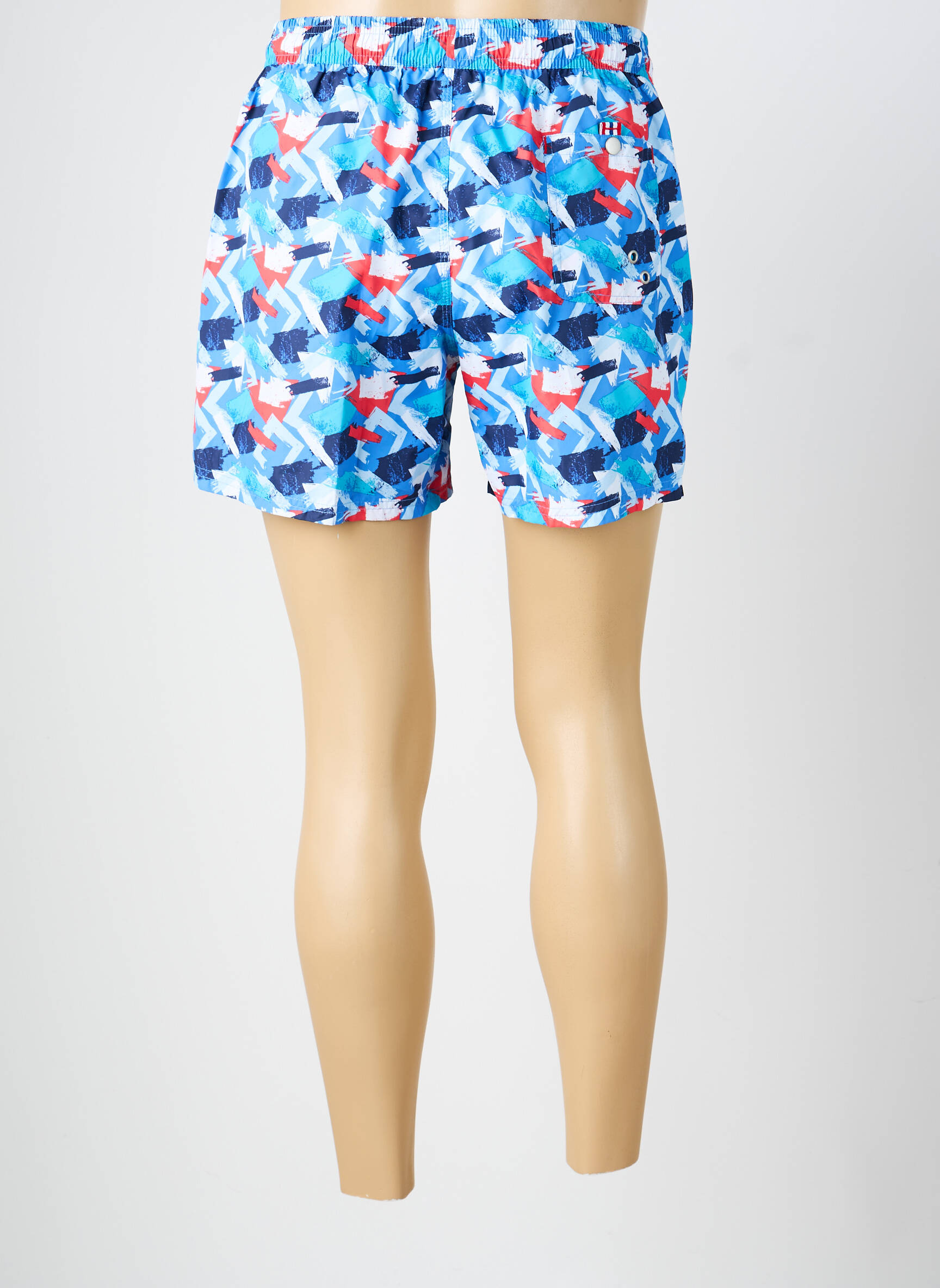 Short de bain imprimé fantaisie bleu DARIO BELTRAN homme