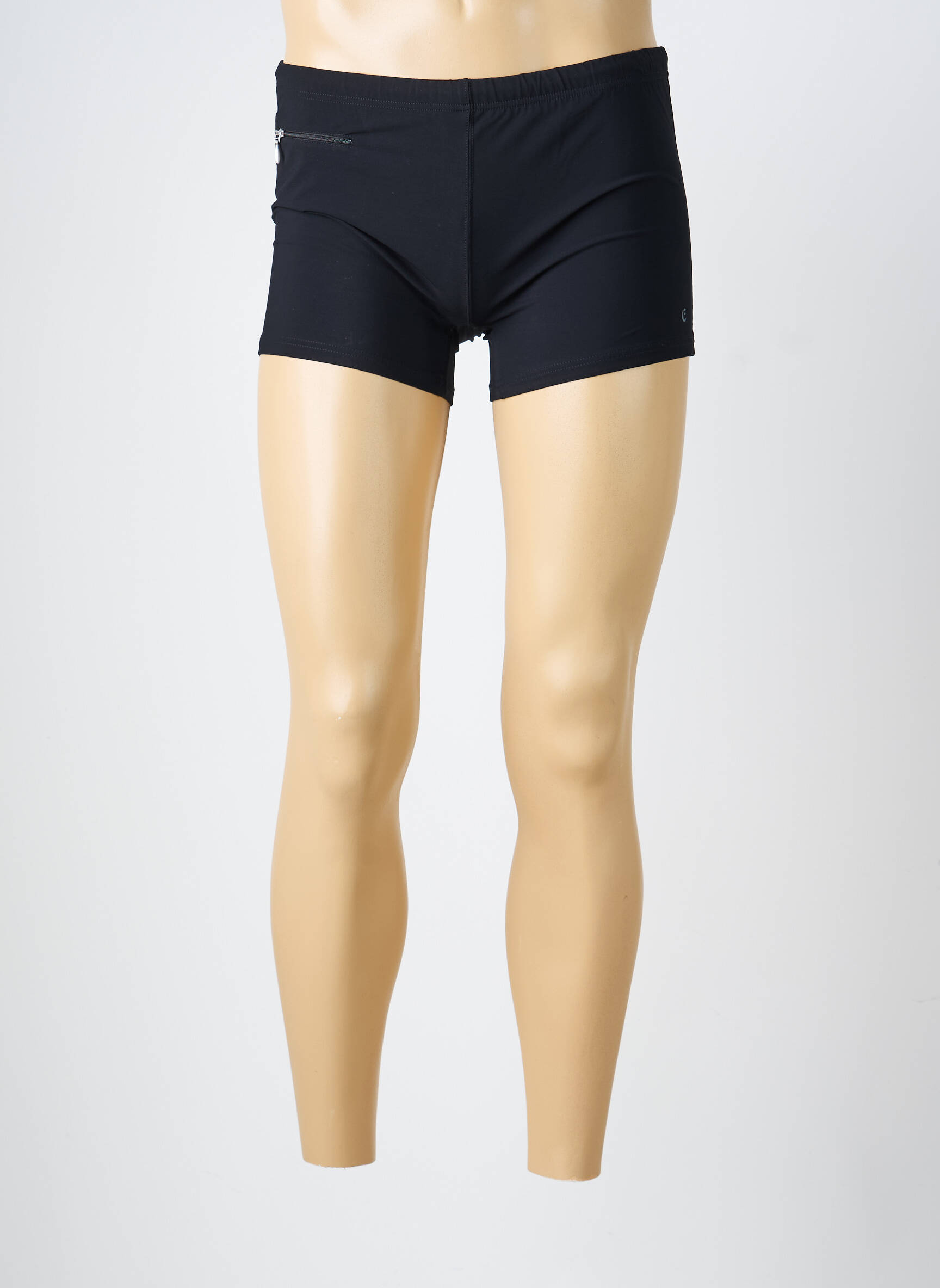 Short de bain effet matière satinée noir EMINENCE homme