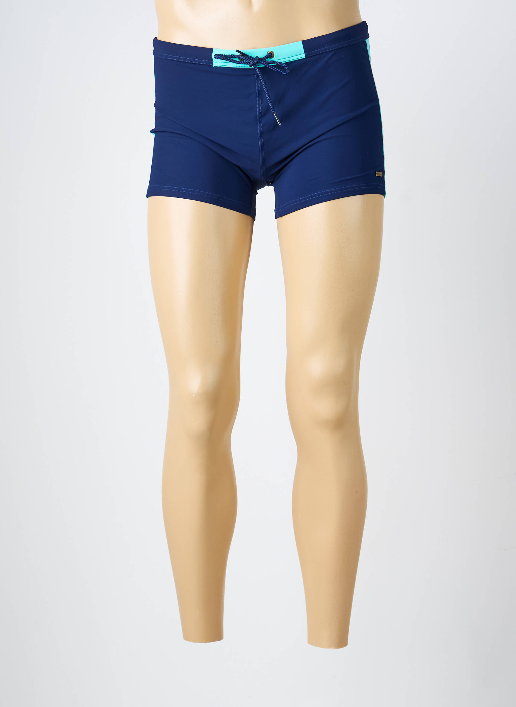 Short de bain effet matière satinée bleu EMINENCE homme