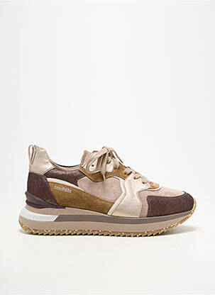 Baskets plateforme talon plat jusqu'à 3cm marron MOBILS femme