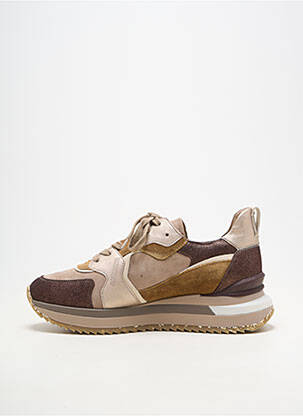 Baskets plateforme talon plat jusqu'à 3cm marron MOBILS femme