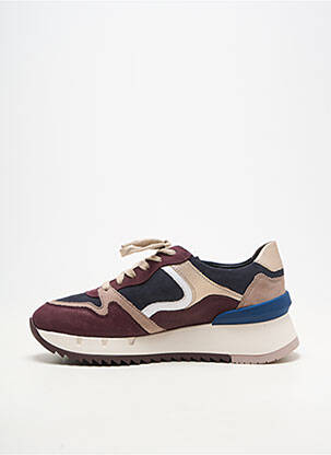 Baskets matière lisse talon de 4 à 6cm violet MEPHISTO femme