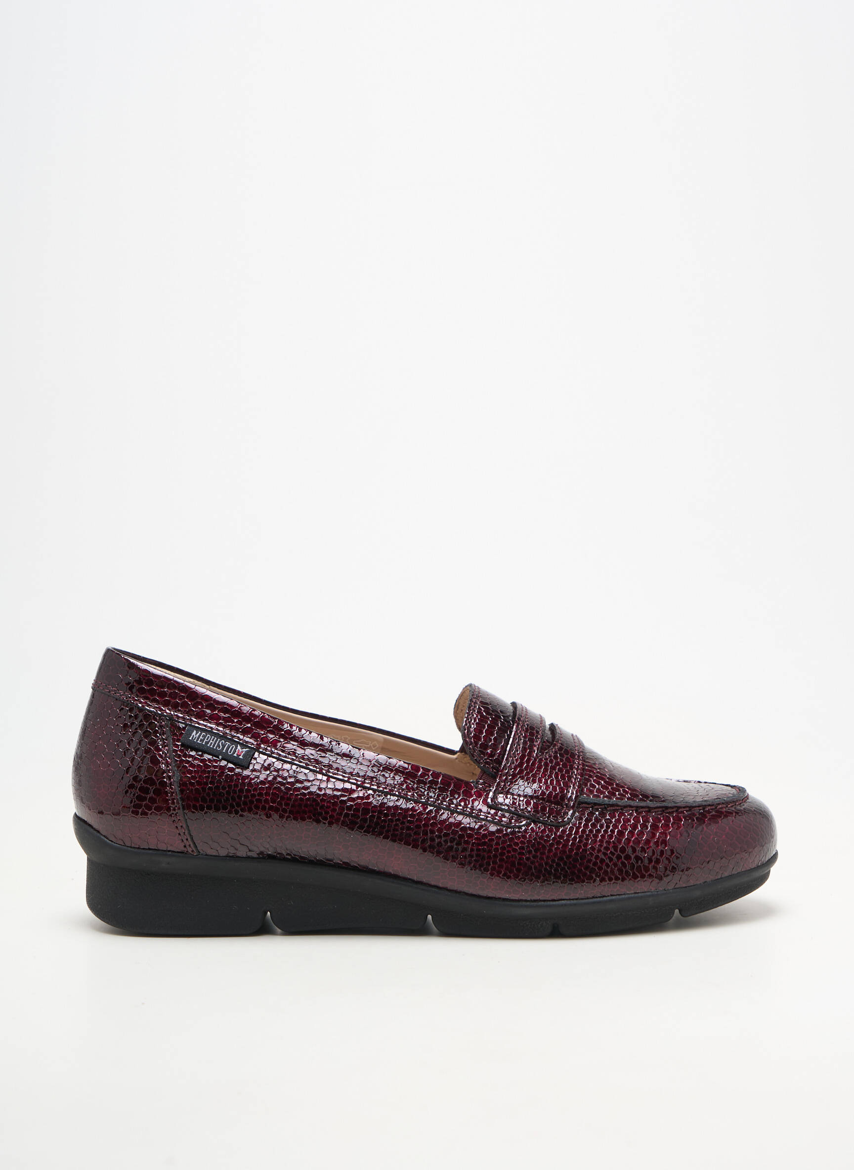 Derbies matière lisse talon plat jusqu'à 3cm violet MEPHISTO femme