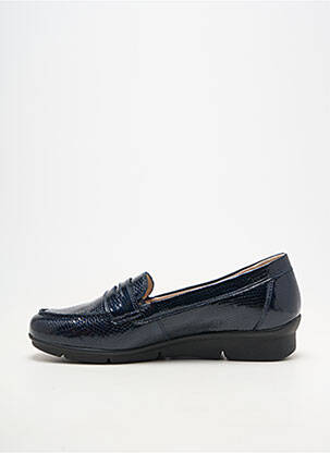 Derbies matière lisse talon plat jusqu'à 3cm bleu MEPHISTO femme