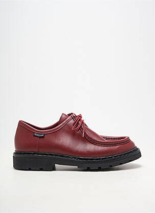 Derbies matière lisse talon plat jusqu'à 3cm rouge MEPHISTO femme