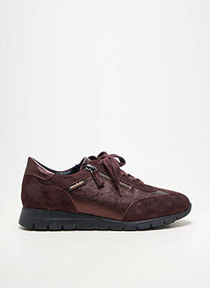 Baskets fermeture zip et lacets talon plat jusqu'à 3cm violet MOBILS femme
