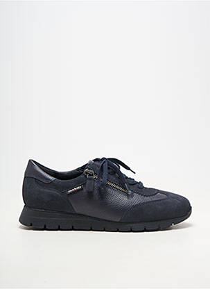 Baskets fermeture zip et lacets talon plat jusqu'à 3cm bleu MOBILS femme