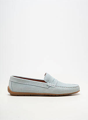 Mocassins bout rond talon plat jusqu'à 3cm bleu clair ORLAND femme