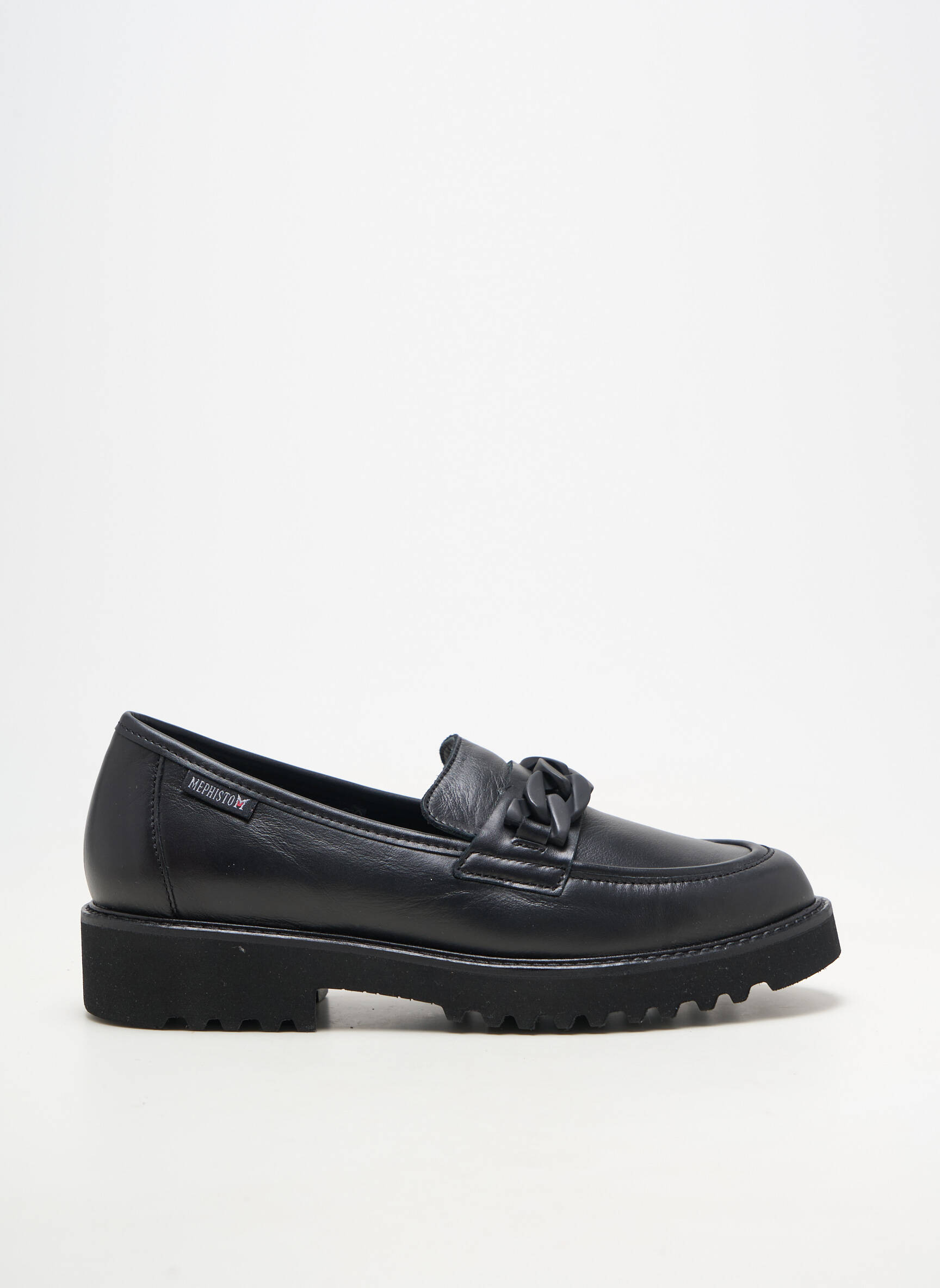 Derbies matière lisse talon plat jusqu'à 3cm noir MEPHISTO femme