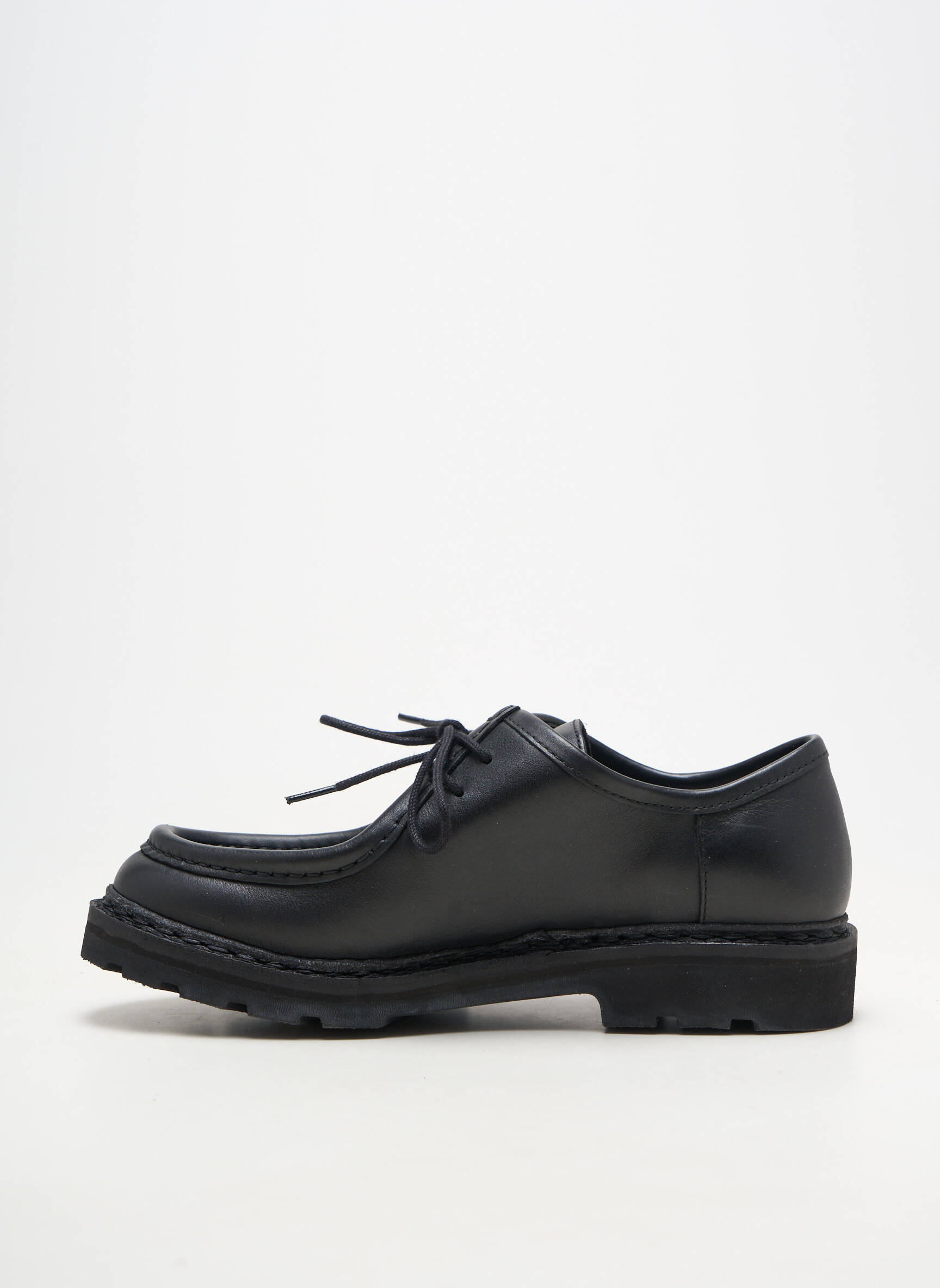 Derbies matière lisse talon plat jusqu'à 3cm noir MEPHISTO femme