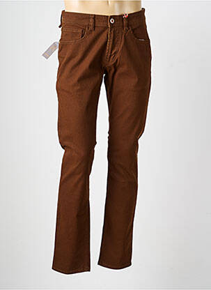 Jeans coupe slim poches taille normale marron HATTRIC homme
