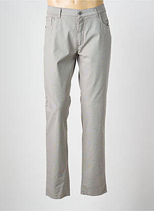Pantalon slim tissage popeline taille normale gris LCDN homme