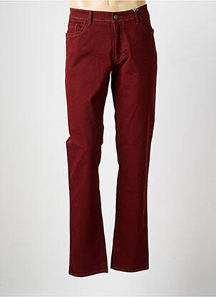 Jeans coupe slim poches taille normale rouge HATTRIC homme