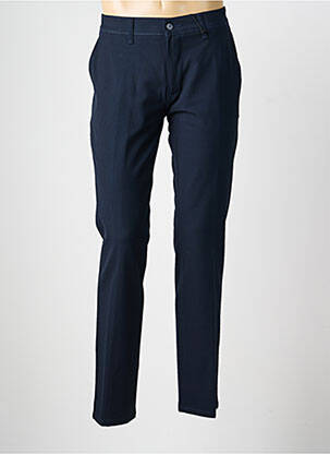 Pantalon chino tissage popeline taille normale bleu PIONEER homme