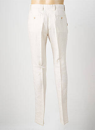 Pantalon slim taille à pinces taille normale beige GIANNI MARCO homme