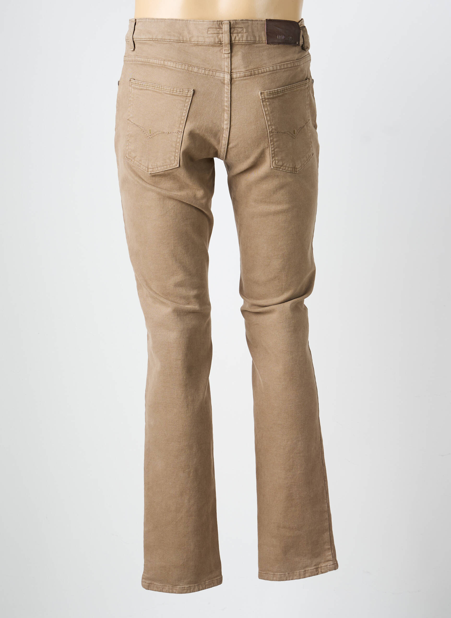 Jeans coupe slim poches taille normale marron LCDN homme
