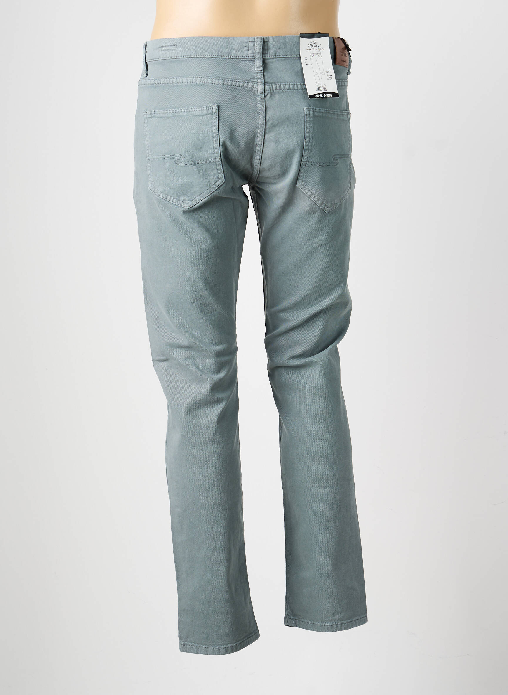Jeans coupe slim stretch taille normale gris RED WAVE BY NALO homme