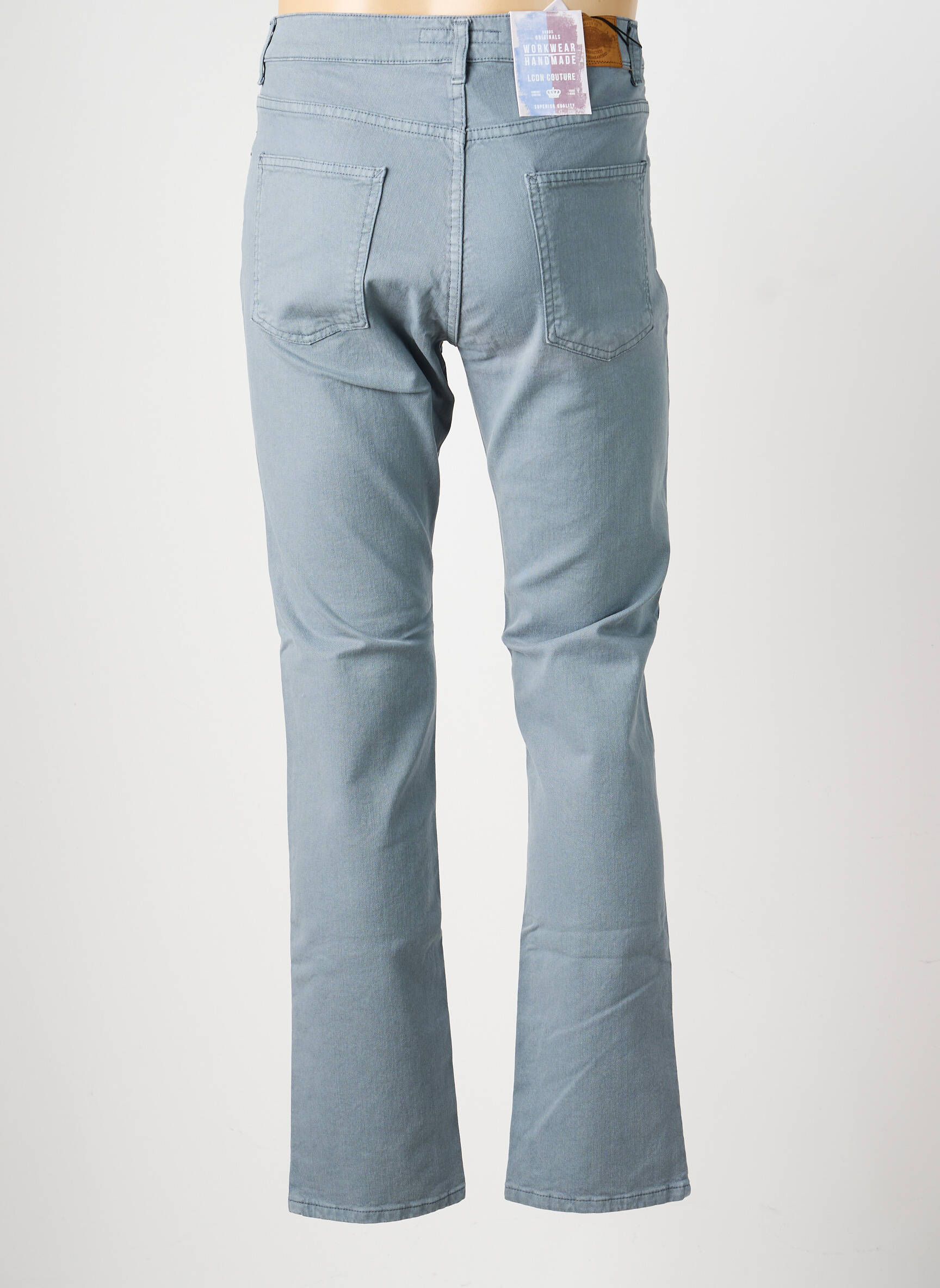 Jeans coupe slim stretch taille normale bleu LCDN homme